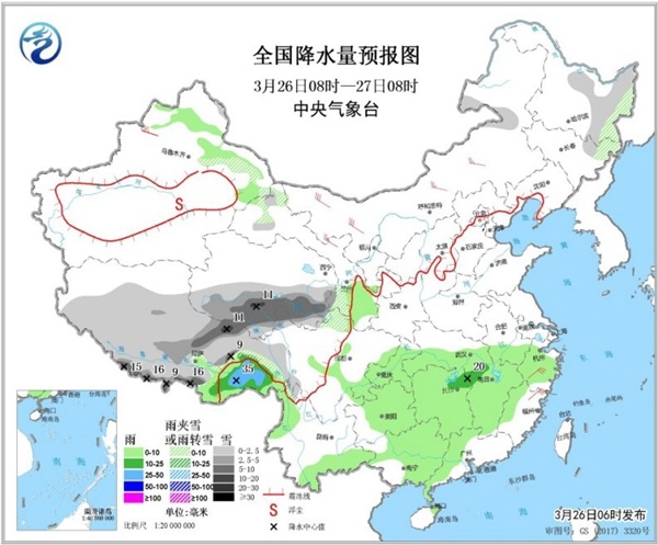 长江中下游强降雨再起 北方气温波动大